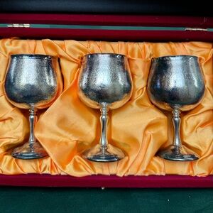 24k gold plated goblets